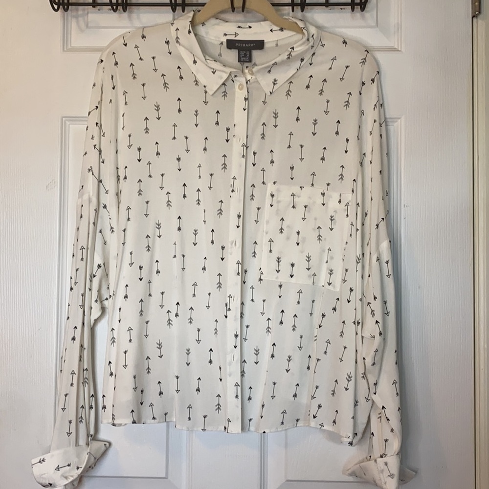 Arrow Pattern Button Down - Picture 2 of 3